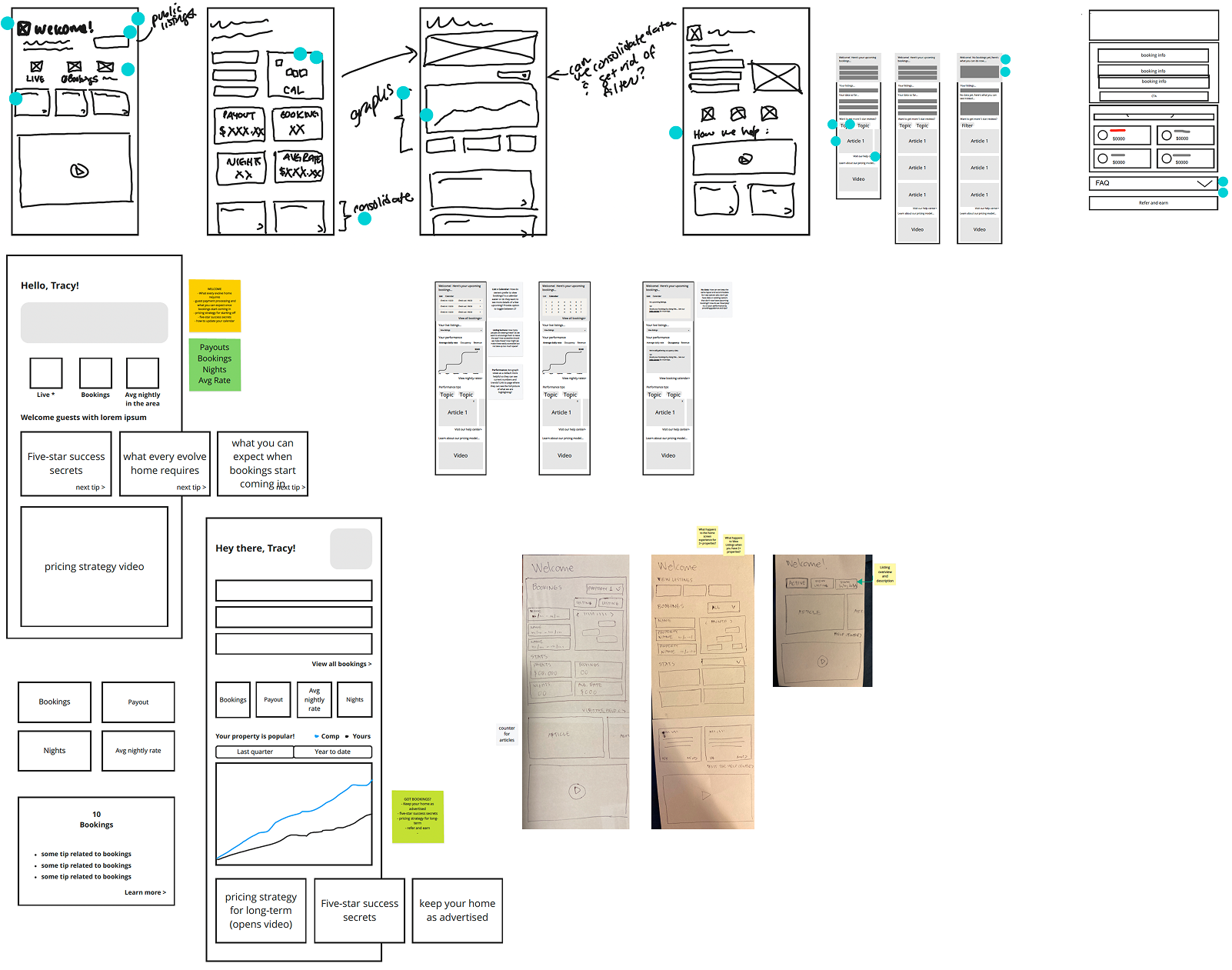 OA wireframes