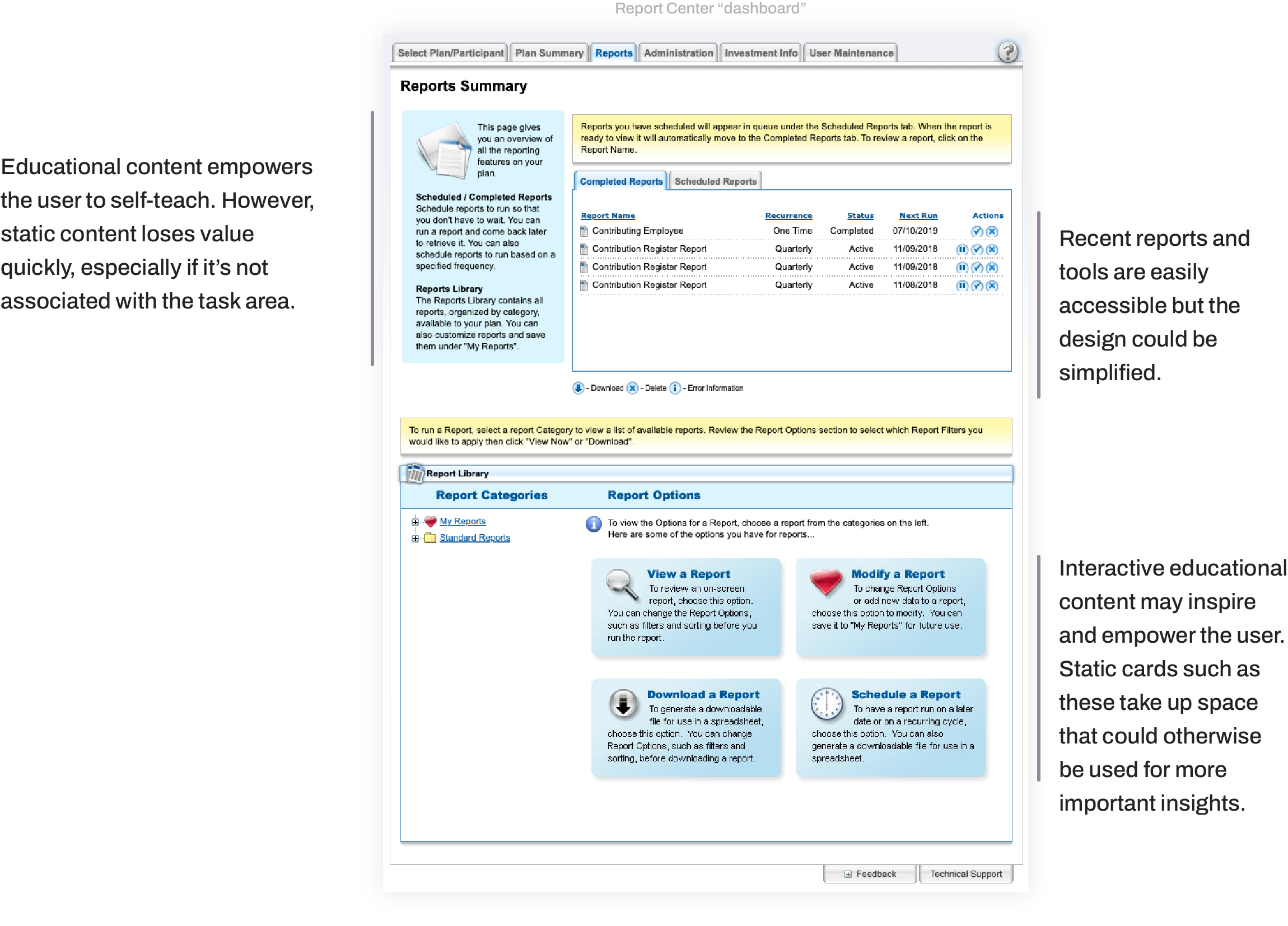 Reports review